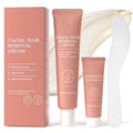 Facial Hair Removal Cream for Women, 2-in-1 Gentle Face Hair Removal Cream with Soothing Cream, Depilatory Creams for Sensitive Skin, Face Chin Upper Lip Hair Remover for Smooth Soft Skin, 2.03 Fl Oz