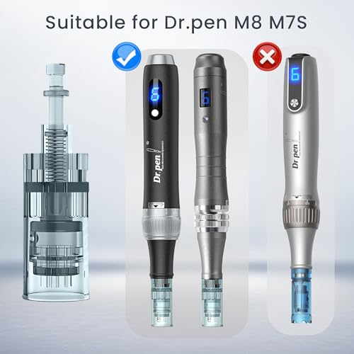 SAMSUWVA 10PCS Microneedling Pen Cartridges for Dr Pen M8 M7S - Home Use 16 Pin