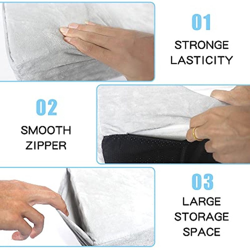 Beauty Salon Eyelash Extension Neck Pillow - Comfortable Velvet Beauty Memory Foam Pillow,to Protect The Neck When Used for Lash Extension Grafting Make Up (Grey)¡¦