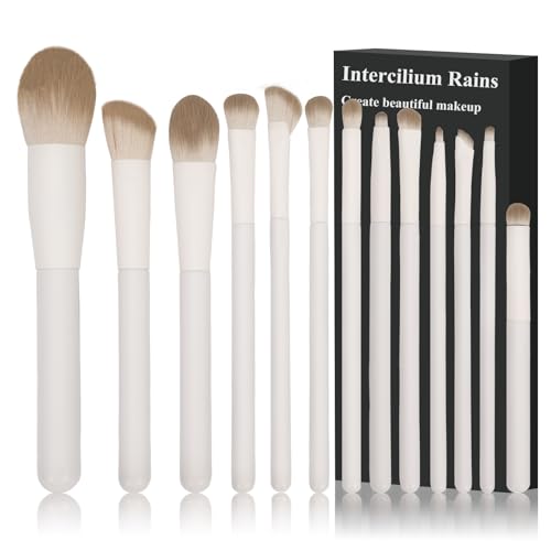 Makeup Brush Set Professional 13pcs£¬Premium Synthetic Powder Foundation Contour Blush Concealer Eyeshadow Blending Liner Make Up Brushes Kit£¨Milky B521£©