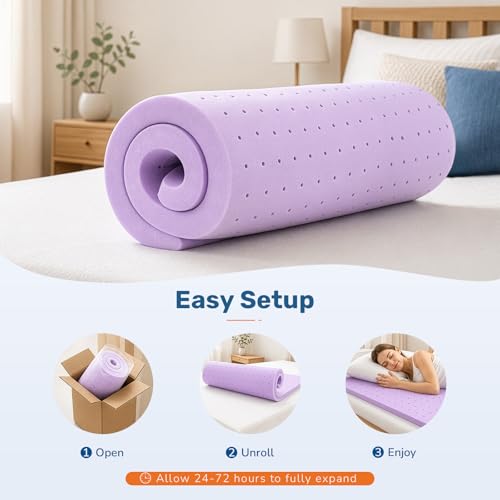 King Size 4 Inch Gel Memory Foam Mattress Topper - Sweetcrispy