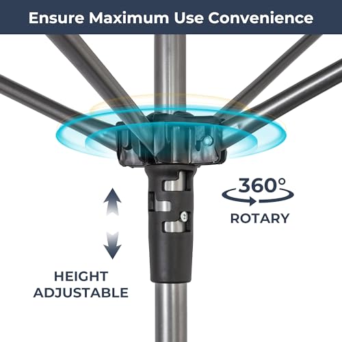 164 Feet Rotary Clothes Drying Rack with Adjustable Height & Ground Spike