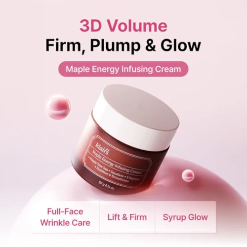 Peptide Face Moisturizer with Maple Extract - Firming & Hydrating Korean Cream 60g