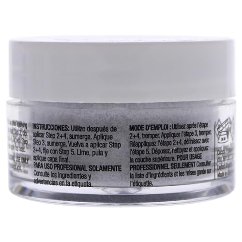 Cuccio Colour Powder Nail Polish - Lacquer For Manicure And Pedicure - Highly Pigmented Powder That Is Finely Milled - Durable Finish, Flawless Rich Color - Easy To Apply - Silver Glitter - 0.5 Oz