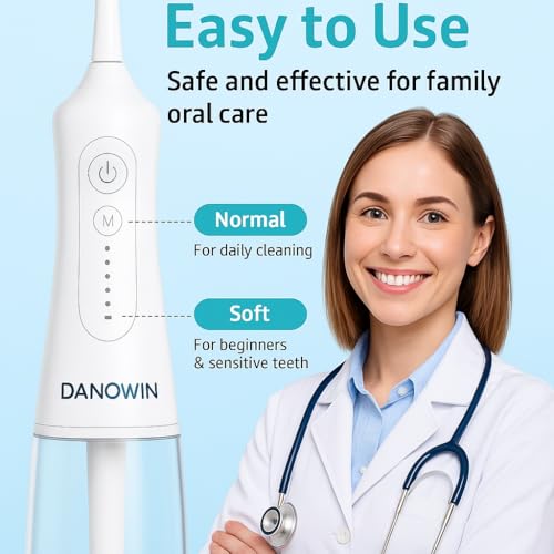 Cordless Water Flosser for Braces with Travel Bag – Rechargeable Oral Irrigator for Teeth