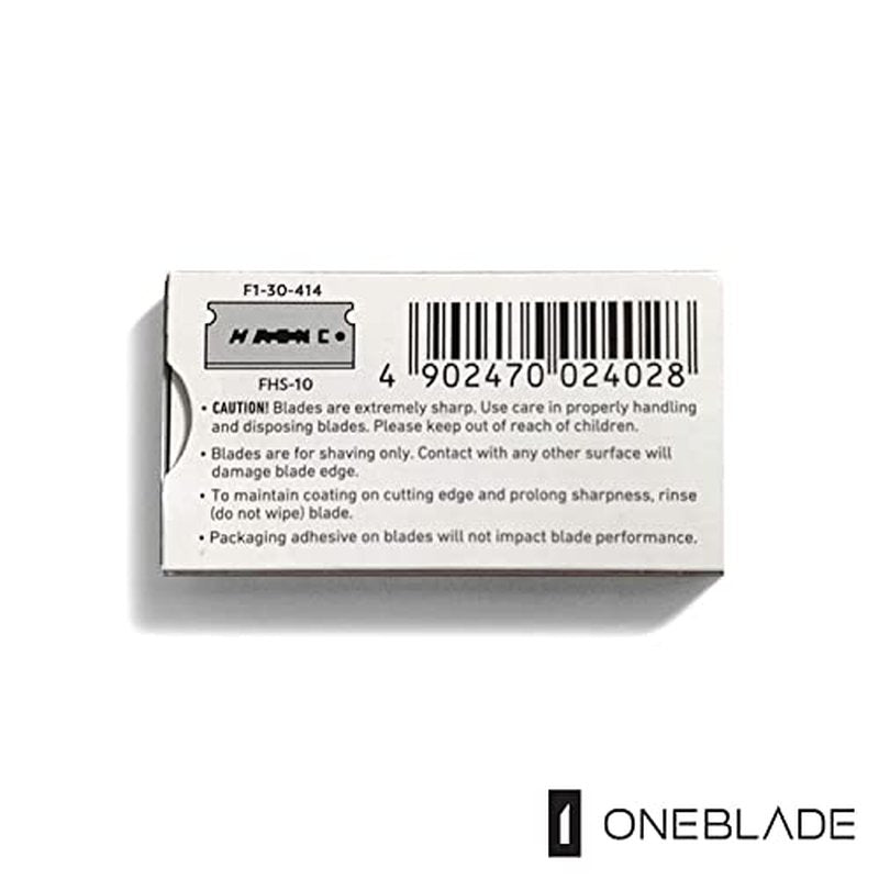 30 Feather FHS-10 Japanese Steel Razor Blades - Refill for OneBlade Core, Hybrid, & Genesis Razors - Single Blade Razor
