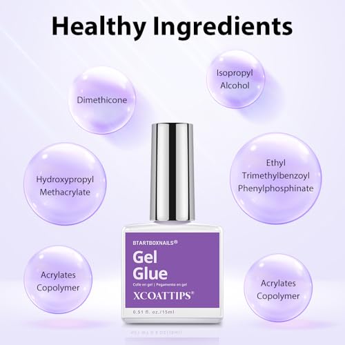 BTArtboxnails French Nail Tips Builder Gel Set - Clear Z-05, 15ML
