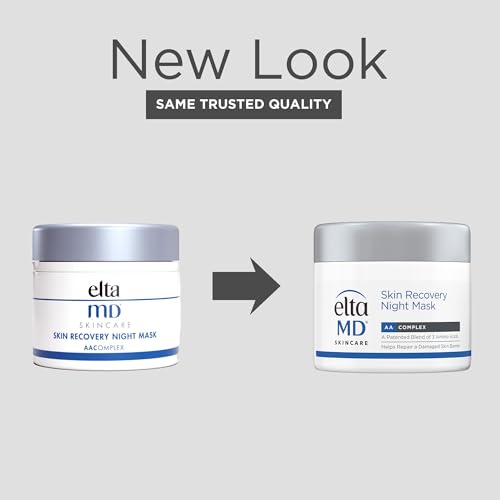 EltaMD Skin Recovery Overnight Face Mask, Moisturizer Cream Night Mask for Face & Neck, Safe for Sensitive Skin, 1.7 oz Jar