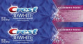 Crest 3D Glamorous White Toothpaste - Enamel Safe Whitening, Pack of 2