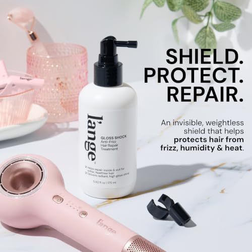 Anti-Frizz Hair Spray with Heat Protection and Shine for All Hair Types