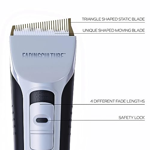 Cordless Hair Clipper with Precision Guards for Professional & Home Use