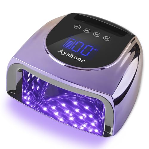 Rechargeable UV LED Nail Lamp 96W Gradient Purple - Professional Gel Curing