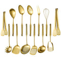 NIITAWH Gold 13-Piece Stainless Steel Kitchen Utensil Set - 12-13.7"