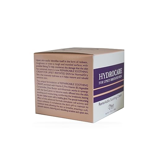 Dinur Cosmetics Hydrocare Remarkable Soothing Cream for Normal/Dry Skin Best for Irritated Skin Soothing & Moisturizing Cream Leave Healthy Glow 1.75 oz /50 g