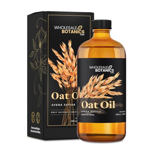 Wholesale Botanics Oat Oil | Cold-Pressed Carrier Oil Lightweight Moisturizer for Skin & Hair | For Soaps, Lotions, & Candles | Vegan & Cruelty Free (16 fl oz)