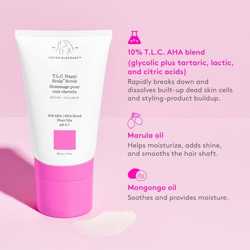 Scalp Exfoliating Scrub with AHA/BHA - Sulfate-Free, Cruelty-Free, 180ml