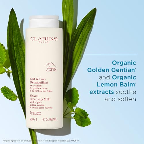 Clarins Velvet Cleansing Milk 6.7oz - Hydrating, Balancing Skin, All Skin Types