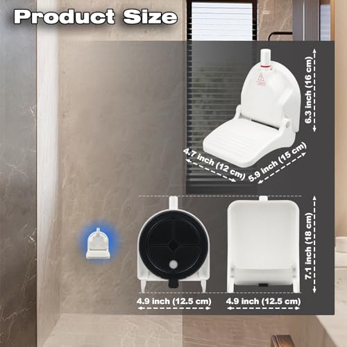 Shower Foot Rest for Shaving Legs with Suction Cup - Foldable Reusable Shower Step