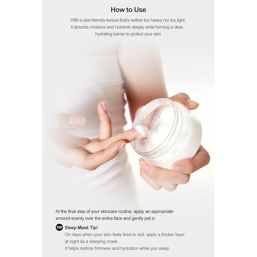 Moisture Cream 50ml - Lightweight K-Beauty Face Cream for Hydration, Makeup Prep, Daily Moisturizer Face Cream Day & Night.