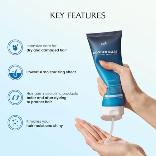 LA'DOR Wonder Balm 200ml Hair Treatment Conditioner Moisturizing Silk Protein