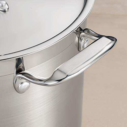 Tramontina Gourmet 12-Quart Stainless Steel Stock Pot with Lid, Induction-Ready