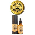 THE VINTAGE GROOMING CO. Bone Crusher Extra Strong Mustache Wax and Night Fury Mustache Wax Remover Oil Set