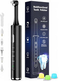 Rechargeable Teeth Polisher with 5 Brush Heads, 4 Modes, LED Light, Whitening