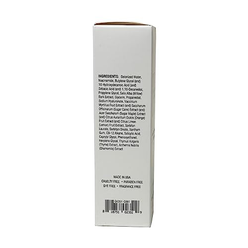 Niacinamide Serum for Face - Minimizes Pores, Balances Sebum & Strengthens Moisture Barrier with Hyaluronic Acid - 1 oz