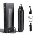 GERY Nose Hair Trimmer & Clipper, 2 in 1 Eyebrow Trimmer with Dual Replaceable Heads, USB Rechargeable, Dust Proof Cap, Low Noise, Easy Clean, Facial Cleansing & Skin Care Kit, for Men Women