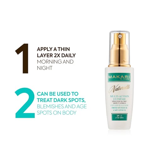 Brightening Face Serum with SPF 15 & Argan Oil - Hydrating & Uneven Skin Tone