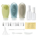 Silicone Travel Bottles for Toiletries, 3.4 oz Travel Bottles TSA Approved, Multifunctional Cleaning Travel Toiletry Bottles Set, Refillable and Leakproof Travel Squeeze Bottles