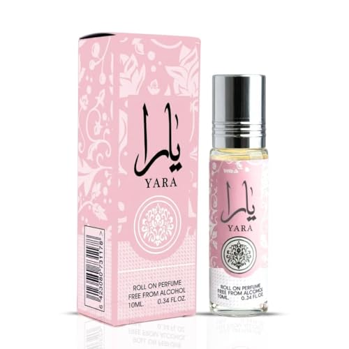 Pink Blush & Yara Roll-On Perfume Set - 100ml & 10ml Fragrances for Women - Ard Al Zaafaran