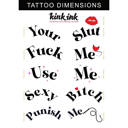 5 Sexy Kinky Chest Breast Temporary Tattoos for Women, Waterproof Fake Tattoo Stickers