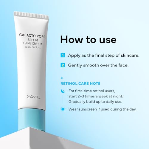 Galacto Pore Cream with Niacinamide & Retinol for Skin Texture Improvement 2.02 fl oz