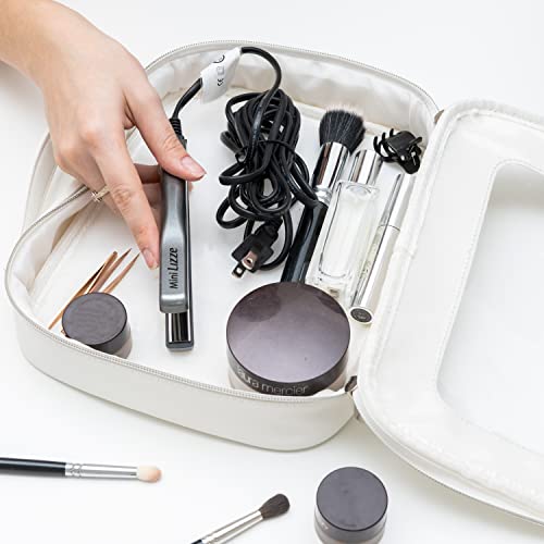 Mini Travel Flat Iron Hair Straightener - Titanium, Compact & Fast Heating