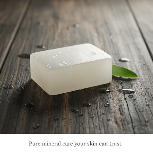 Herbs Botanica Alum Block for Shaving Soothing Aftershave Solution for Men ? Stops Bleeding from Nicks & Cuts ? Fitkari Alum Stone for Skin Care 3.5 oz Piedra de Alumbre by Herbs Botanica