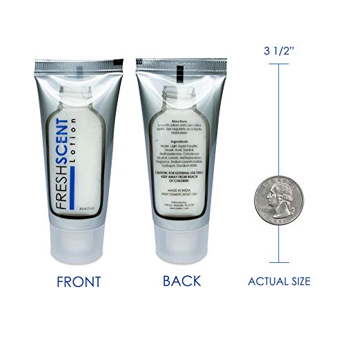 Freshscent 1oz Lotion Pack of 100 Travel Size Tubes for Hospitality & Hotel Use