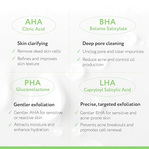 Face Republic Exfoliate & Protect - AHA/BHA Toner + Purity Sun Essence | Pore Refining, Clarifying Toner | SPF 50+ Broad Spectrum UV Sunscreen | Vegan Korean Skin care