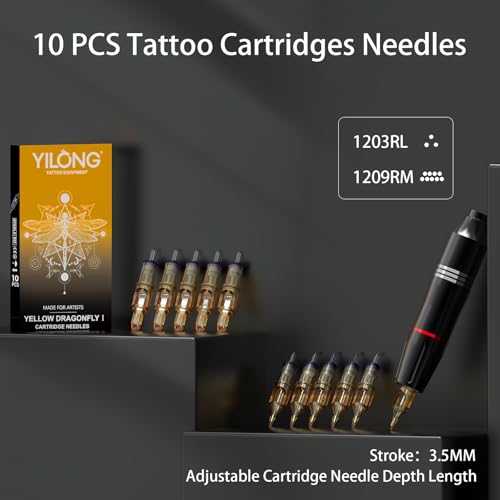 Wireless Tattoo Gun Kit for Beginners with Power Supply - Kit A