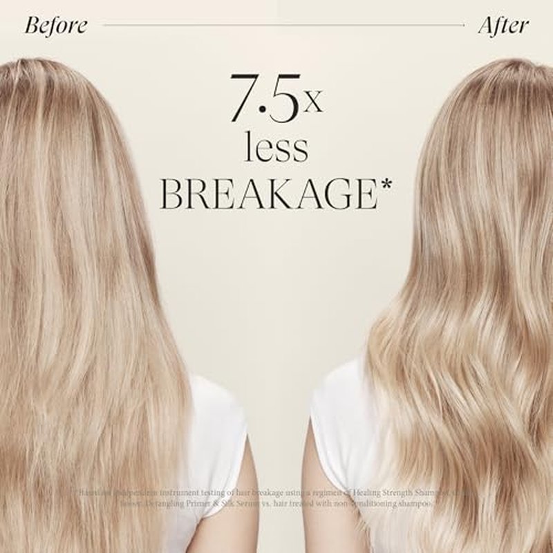 L'ANZA Healing Strength Detangling Primer, Leave-In Detangler, Prevents Breakage, UV & Heat Protection, Strengthens & Repairs Damaged Hair, Smooths, Anti-Frizz, Color Safe, Sulfate Free
