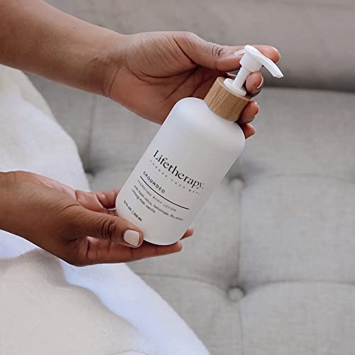 Lifetherapy Hydrating Body Lotion ? Grounded | Clean, Skin-Loving Product| Vegan & Gluten Free | Lightweight | Thoughtfully Crafted Fragrance 12oz
