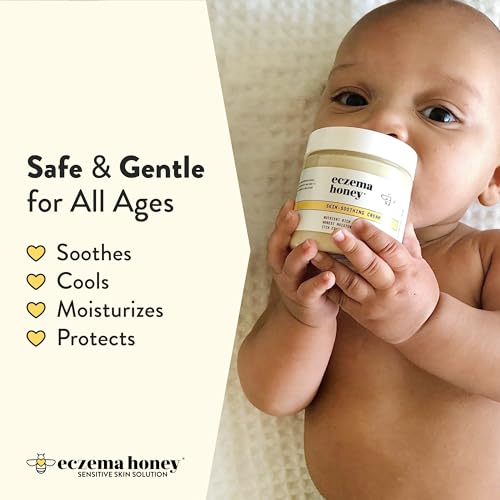 ECZEMA HONEY Original Skin-Soothing Cream & Oatmeal Body Lotion - Bundle for Sensitive Skin - Cruelty Free