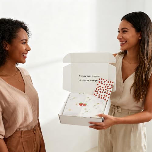 Strawberry Lover Gifts for Women - Strawberry Tote Bag, Makeup Bag, Eye Sleep Mask Gift Set for Girls - Birthday, Christmas, Thank You Gifts for Mom, Teacher, Friend, Sister, Nurse (Strawberry)