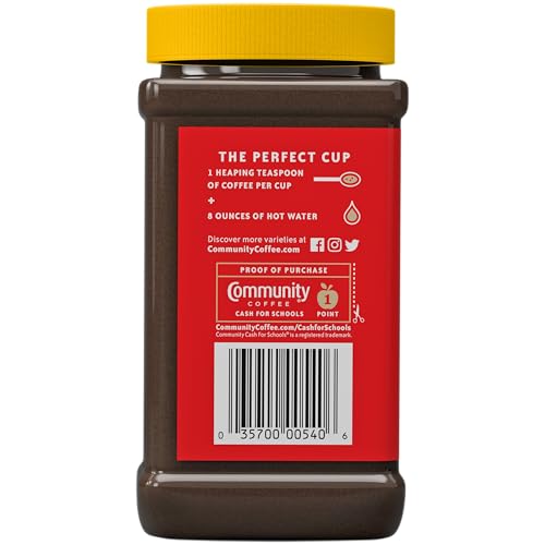 Coffee and Chicory Instant Coffee - Medium Dark Roast, 7 oz Jar Pack of 12 - Variation of THIS listing