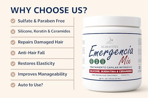 Kleravitex Emergencia Mix Intensive Hair Mask 36 OZ - Deep Repair & Shine - Variation of THIS listing