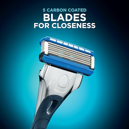 Wilkinson Sword Hydro 5 Skin Protection Razor Blades, Pack of 8 - Men’s Shaving