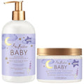 SheaMoisture Baby Essentials, Nighttime Shampoo & Bath Milk + Deep Conditioner, Manuka Honey & Lavender, Pediatrician-Tested, Hypoallergenic, Tear-Free