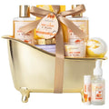 Honey Almond Spa Gift Basket for Women & Men - Luxurious Bath Set with Lotion & Bath Bomb