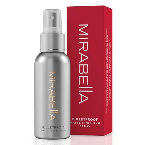 Mirabella Bulletproof Translucent Matte Setting Spray for Makeup – 12-Hour Hold