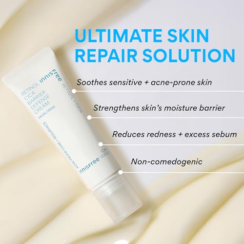 Innisfree Retinol Cica Barrier Cream – Korean Moisturizer for Sensitive Acne‑Prone Skin